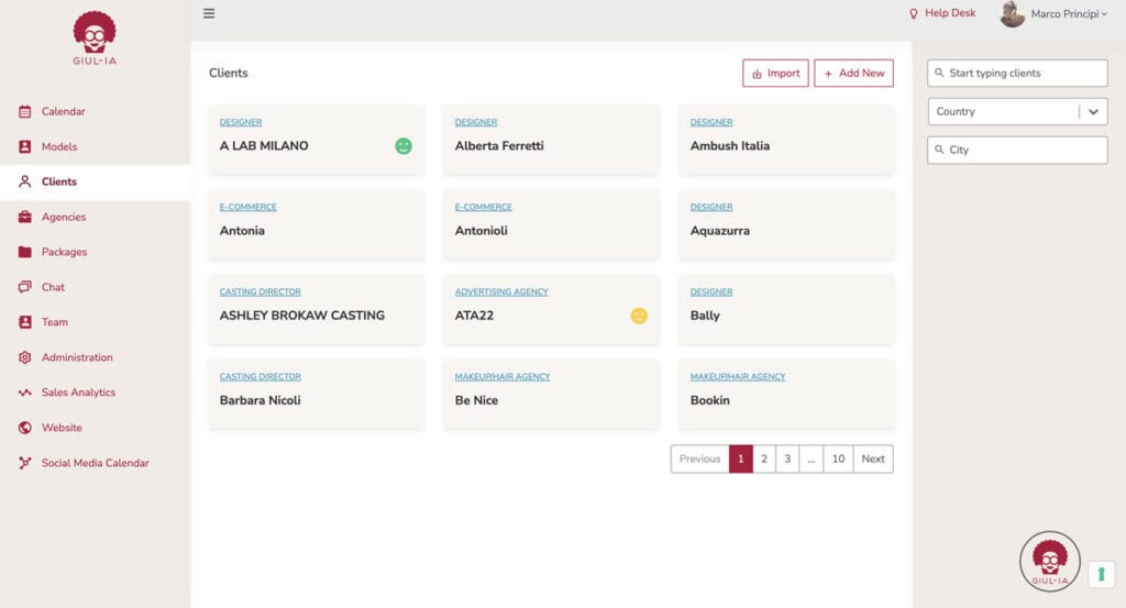 Giul-IA CRM Clients