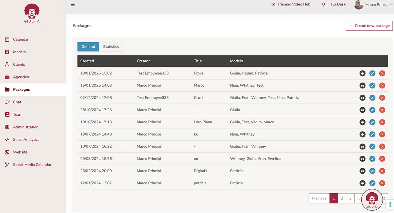 Giul-IA Fashion Webapp Packages